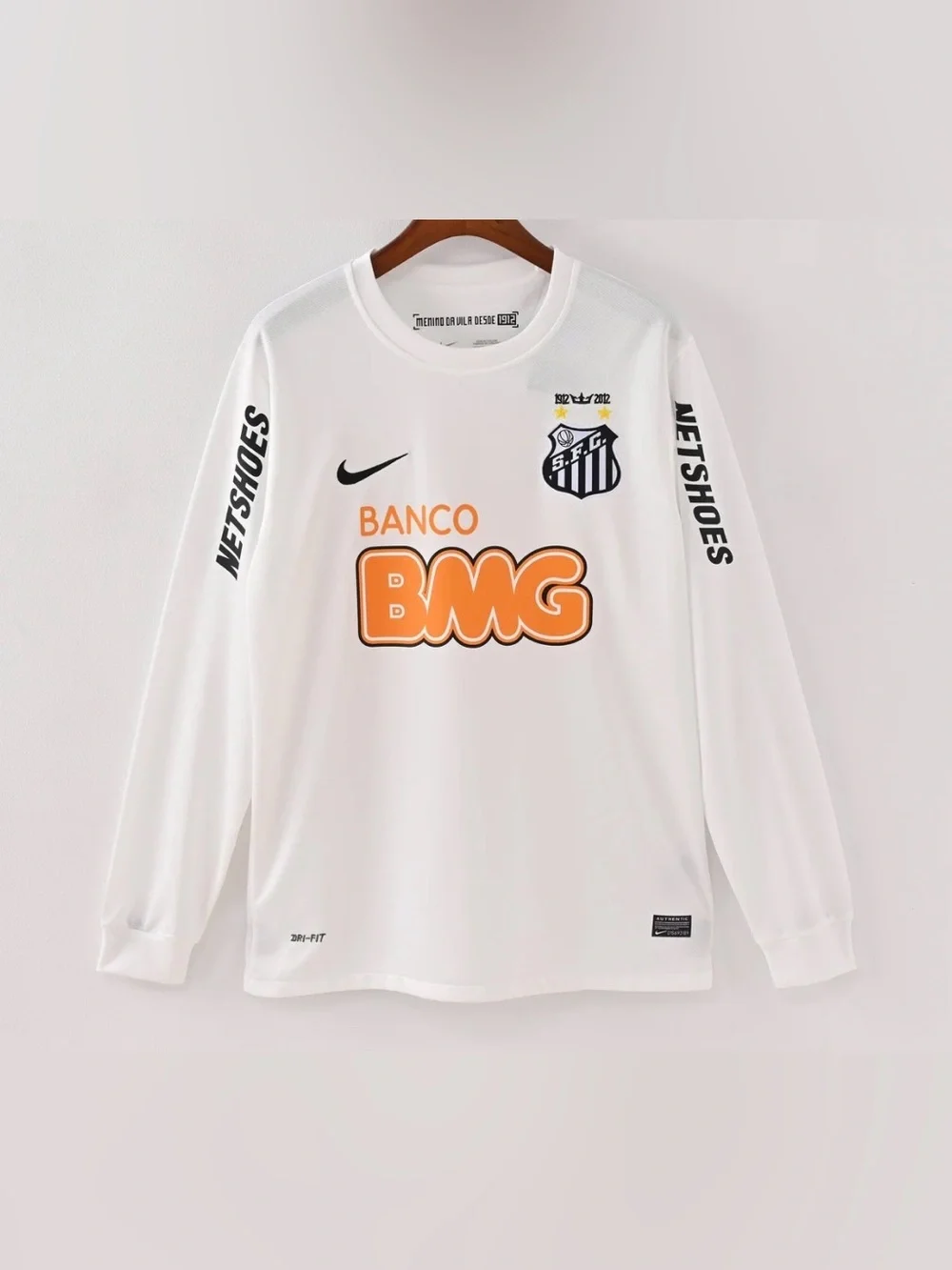 Nike Neymar Jr #11 Santos FC Retro Home Jersey White Small NWT IN PACKAGE